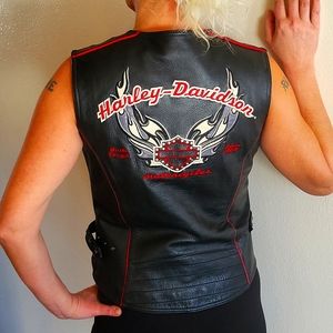 vintage leather vest